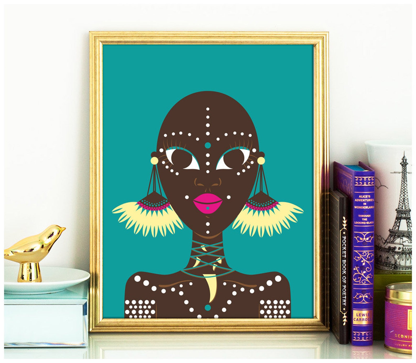 African Wall Decor Ethnic Wall Art Ethnic Print African Woman Etsy