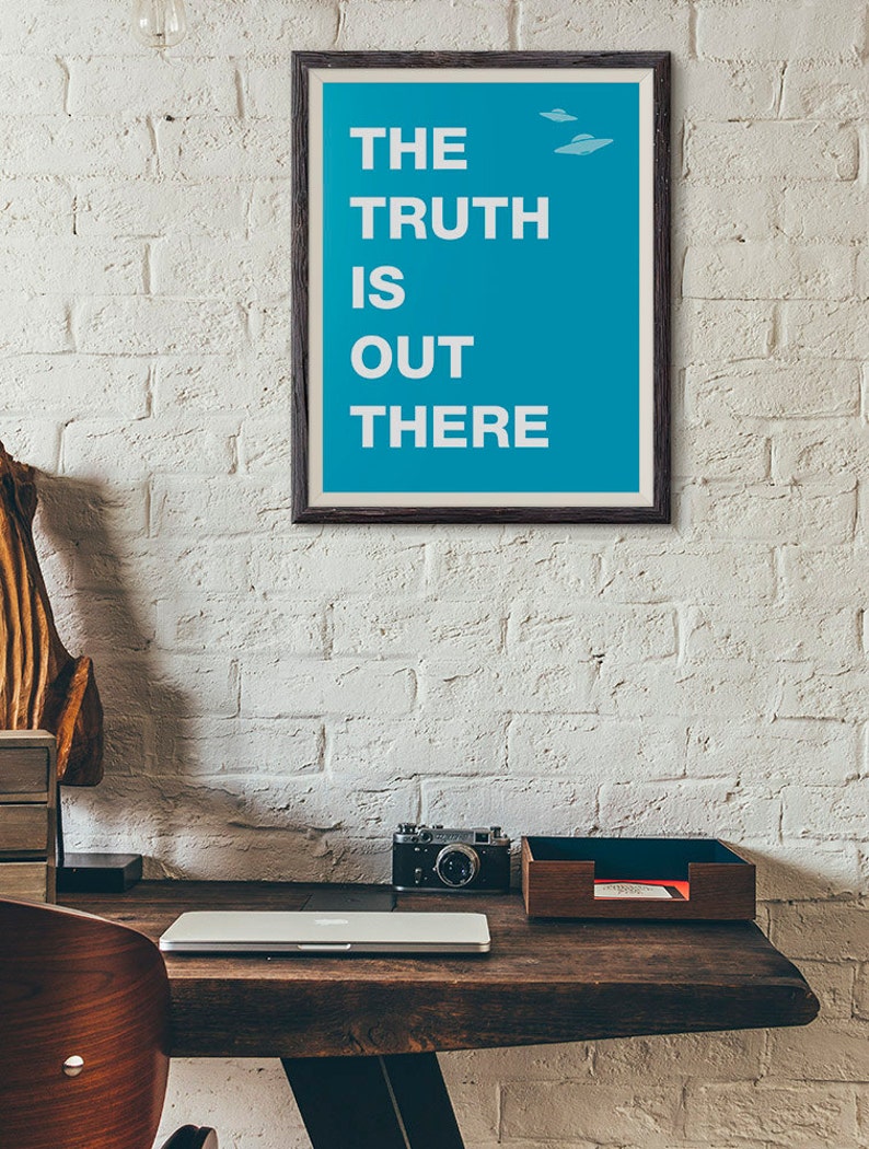 XFiles Poster The Truth is Out There Wall Art XFiles Print Etsy XFiles Poster The Truth is Out There Wall Art XFiles Print Etsy