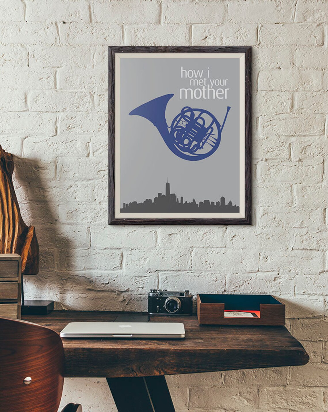How I Met Your Mother Print HIMYM Blue French Horn Ted Etsy