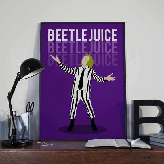 New Beetlejuice Tim Burton Movie Custom Poster Print Art Decor T-91