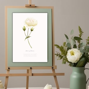 Baby-Verlust-Erinnerungs-Blumen-Wand-Kunst | Trauer Geschenk | Andenken für Fehlgeburt, Totgeburt & Verlust des Säuglings | A4 + US Letter | Sofortiger Druck
