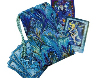 Plumage Tarot Bag - Two Sizes & Cord Choices