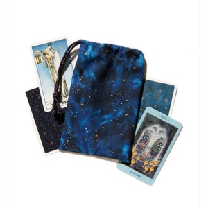 Galaxies Celestial Tarot Bag - choice of cord color