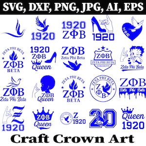 Zeta Phi Beta SVG, Sorority Svg, Zeta Shirts, 1920 Zeta Svg, Zeta Phi Beta, Sorority Graphics, Zeta PNG, Silhouette, Cricut File, SVG files