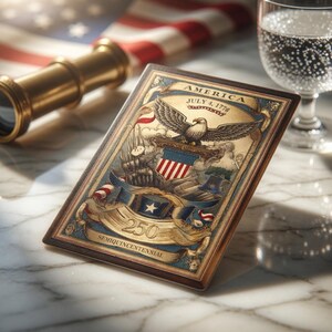 Patriotic Themed Playing Cards, 250th Eagle Card Deck, Commemorative USA Deck, Premium Poker Cards, Patriotic Gift for Game Night