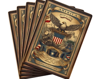 Speelkaarten met patriottisch thema, 250e Eagle-kaartspel, herdenkingsmunt VS-kaartspel, premium pokerkaarten, patriottisch cadeau voor game-avond