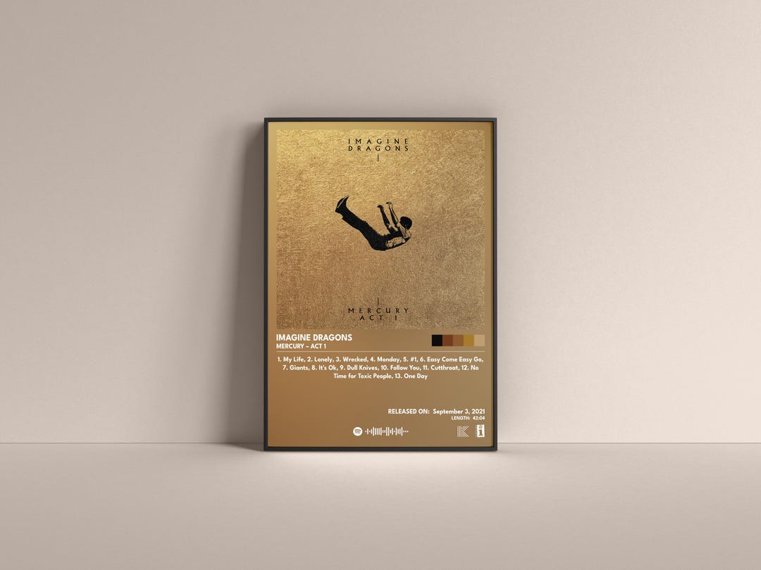 Imagine Dragons Mercury – Act Poster, Imagine Dragons Gift