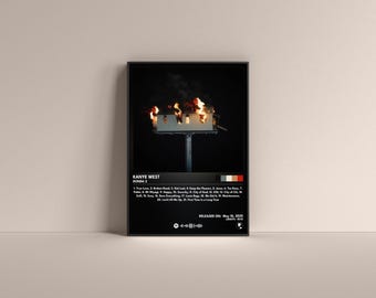 Plakat albumu Kanye Westa „Donda 2”, wydruk artystyczny (cyfrowy lub matowy)
