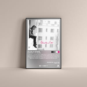 Falling in Reverse Fashionably Late (Deluxe) Poster, Falling in Reverse Gift Poster,Falling in Reverse Album HQ, Digital Poster,Music Poster