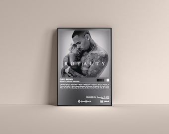Plakat albumu Chris Brown Royalty Deluxe (cyfrowy lub bez ramki)