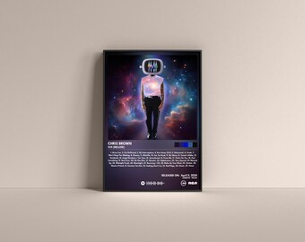 Plakat z listą utworów albumu deluxe Chris Brown 11:11 (cyfrowy lub bez ramki)