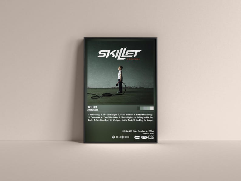 Skillet Comatose Album Art Poster (Digital or Unframed) Special