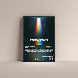 Imagine Dragons Evolve Poster, Imagine Dragons Evolve Gift Poster, Imagine Dragons Evolve Album High Quality, Digital Poster, Music Poster