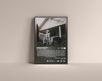 Morgan Wallen One Thing at a Time Poster, Morgan Wallen Gift Poster, Morgan Wallen Album High Quality, Digital Poster, Music Poster