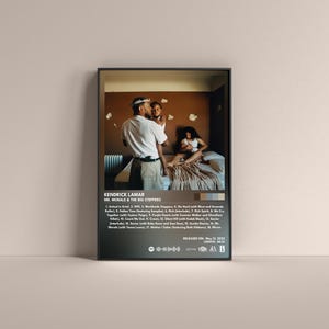 Kendrick Lamar Mr. Morale & the Big Steppers Poster, Kendrick Lamar Gift Poster, Kendrick Lamar Album HQ, Digital Poster, Music Poster