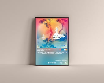 Plakat z albumu „Kanye West Kids See Ghosts”, wydruk artystyczny (cyfrowy lub matowy)