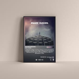 Imagine Dragons Night Visions Poster, Imagine Dragons Gift Poster, Imagine Dragons Album High Quality, Digital Poster, Music Poster