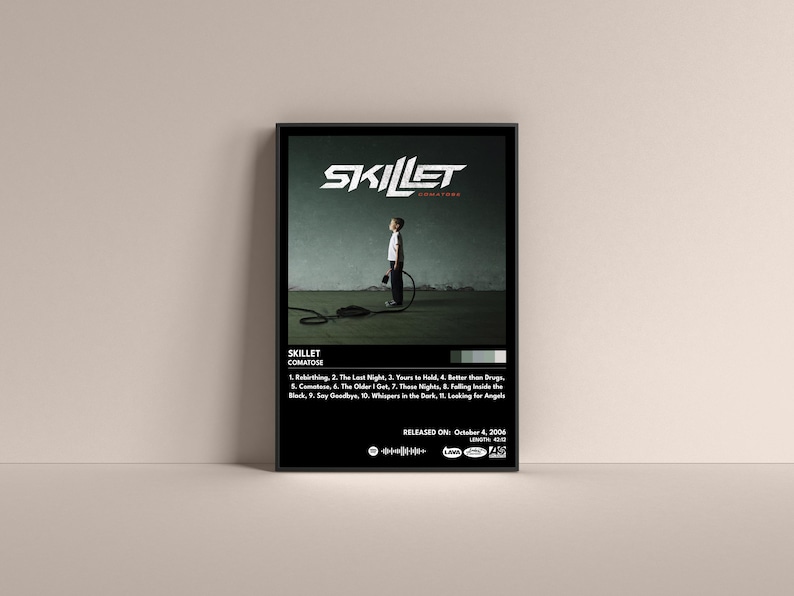 Skillet Comatose Album Art Poster (Digital or Unframed) Black