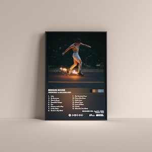 Benson Boone Fireworks & Rollerblades Poster, Benson Boone Gift Poster, Benson Boone Album High Quality, Digital Poster, Music Poster