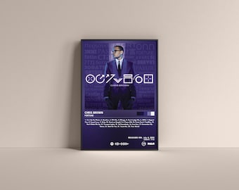 Plakat muzyczny Chris Brown Fortune Album Art (cyfrowy lub bez ramki)