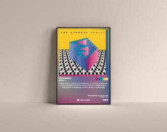 The Strokes Angles Poster, The Strokes Angles Poster, The Strokes Angles Album High Quality, Digital Poster, Music Poster