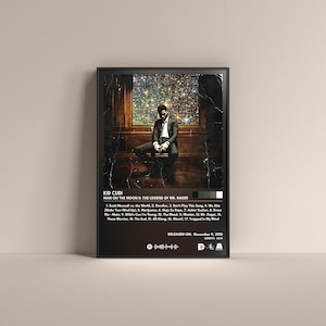 Kid Cudi Man on the Moon II: The Legend of Mr. Rager Poster, Kid Cudi Gift Poster, Kid Cudi Album High Quality, Digital Poster, Music Poster