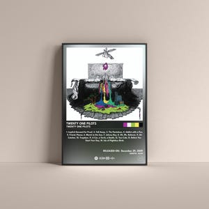 Cartaz do Twenty One Pilots (álbum), cartaz de presente do Twenty One Pilots, álbum do Twenty One Pilots de alta qualidade, cartaz digital, cartaz musical
