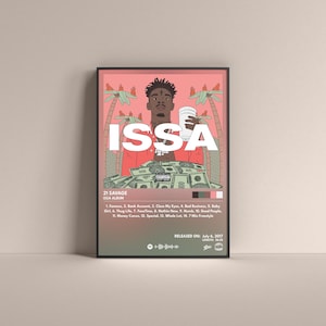 21 Savage Issa Album Poster, 21 Savage Issa Album Gift Poster, 21 Savage Issa Album Album High Quality, Digital Poster, Music Poster