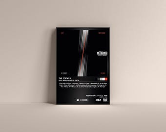 The Strokes First Impressions of Earth Poster, The Strokes Poster, The Strokes Album High Quality, Digital Poster, Music Poster