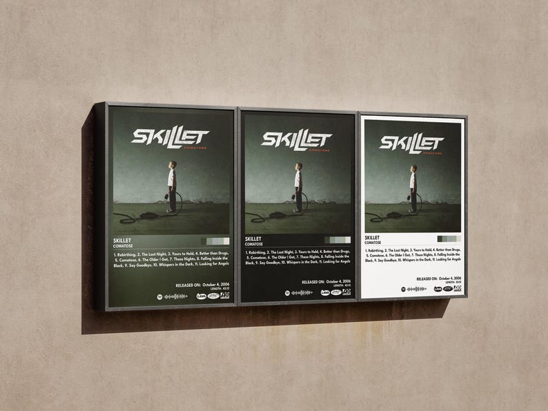 Skillet Comatose Album Art Poster (Digital or Unframed) image 6