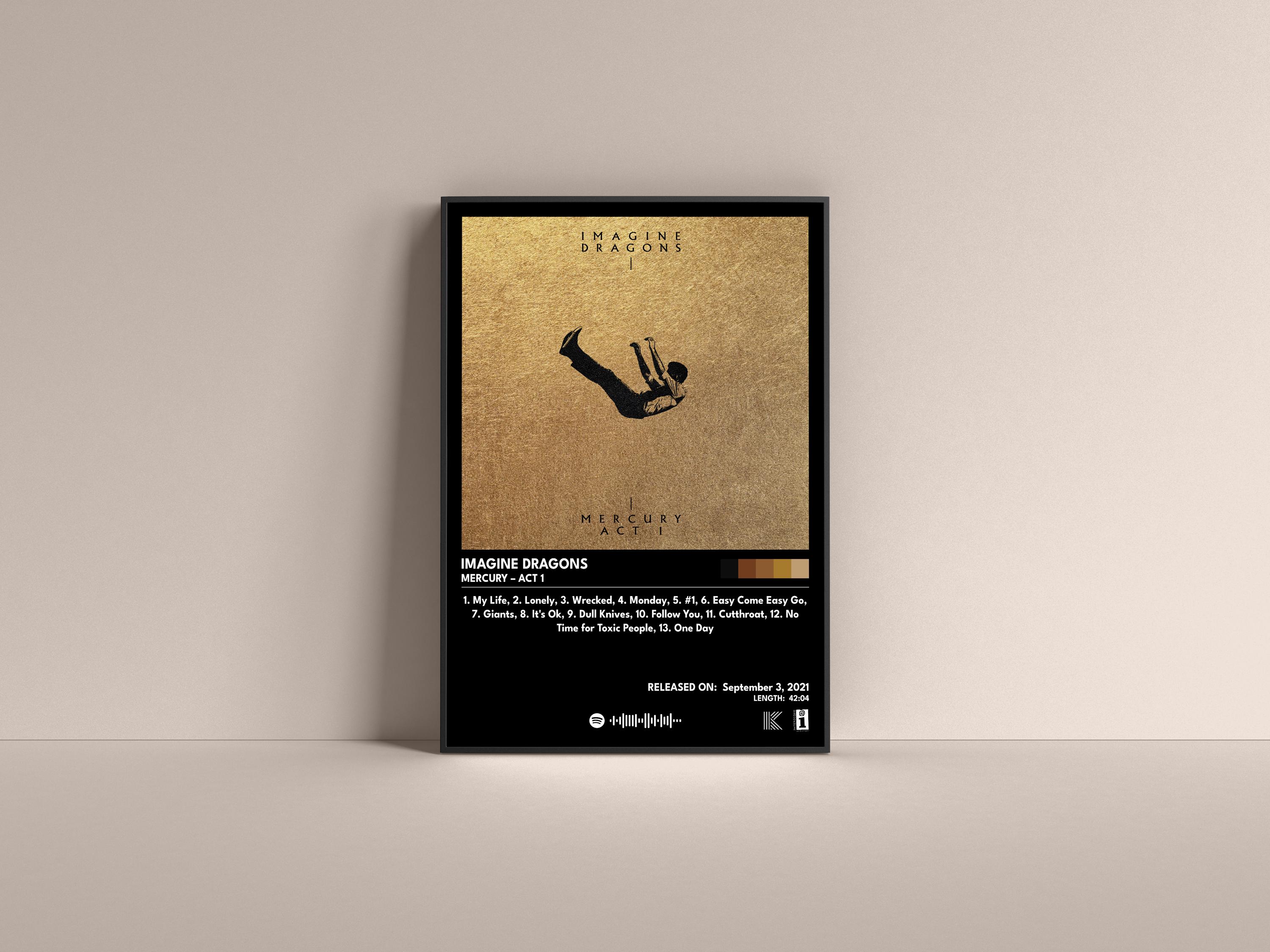 Imagine Dragons Mercury – Act Poster, Imagine Dragons Gift