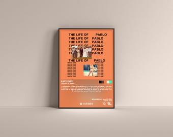 Plakat albumu Kanye Westa „The Life of Pablo”, wydruk artystyczny (cyfrowy lub matowy)