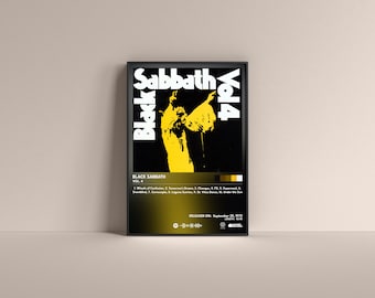 Black Sabbath Vol. 4 Poster, Black Sabbath Poster, Black Sabbath Vol. 4 Album High Quality, Digital Poster, Music Poster