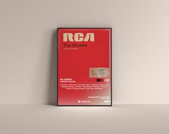 The Strokes Comedown Machine Poster, The Strokes Poster, The Strokes Comedown Machine Album High Quality, Digital Poster, Music Poster