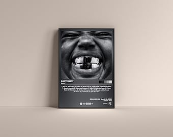 Plakat z albumu „Bully” Kanye Westa, wydruk artystyczny (cyfrowy lub matowy)