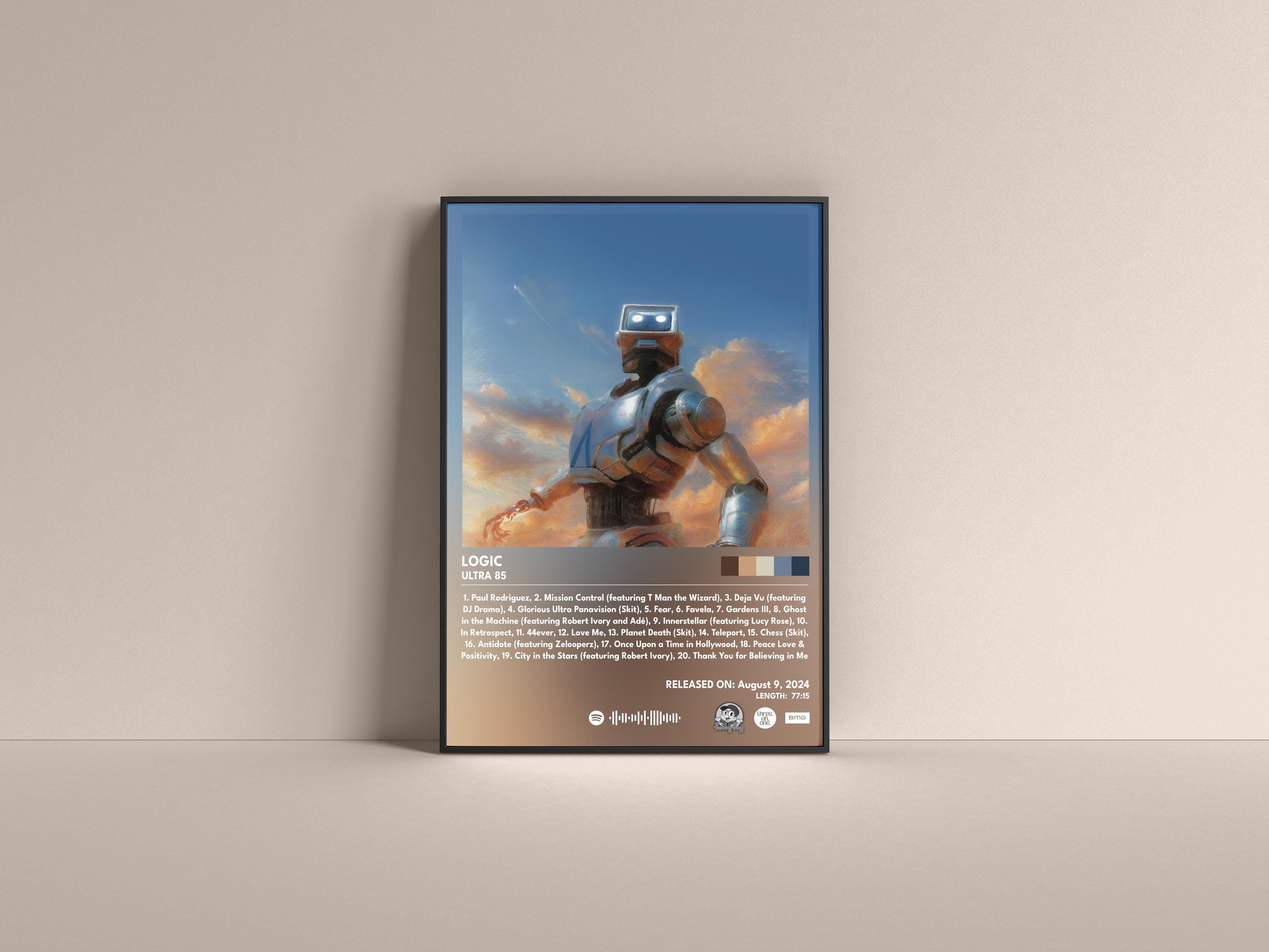 Logic Ultra 85 Poster, Logic Ultra 85 Gift Poster, Logic Ultra 85 Album High Quality, Digital Poster, Music Poster