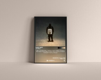 Plakat albumu Kanye West Vultures 2, wydruk artystyczny (cyfrowy lub matowy)