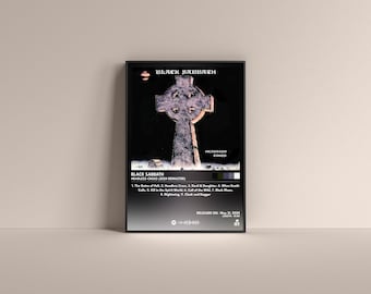 Black Sabbath Headless Cross Poster, Black Sabbath Poster, Black Sabbath Headless Cross Album High Quality, Digital Poster, Music Poster