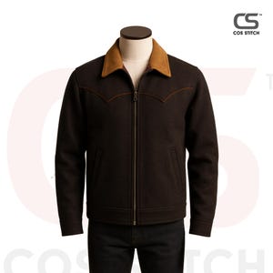 Western jacket
men wool jacket
handmade jacket
cowboy jacket
brown jacket
vintage style jacket
gift for him
casual jacket men
fast shipping
Cosplay jacket
lightweight jacket
trucker jacket
trendy jackets
