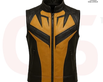 Wolverine Leather Vest: X-Men Cosplay Biker Costume