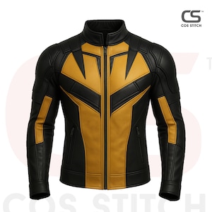 celebrity jacket
Halloween costume
spring jacket
biker jacket
handmade jacket
cosplay costume
Wolverine jacket
Logan style jacket
Hugh Jackman cosplay
X Men fan jacket
jacket for gift
real leather jacket
marvel hero jacket