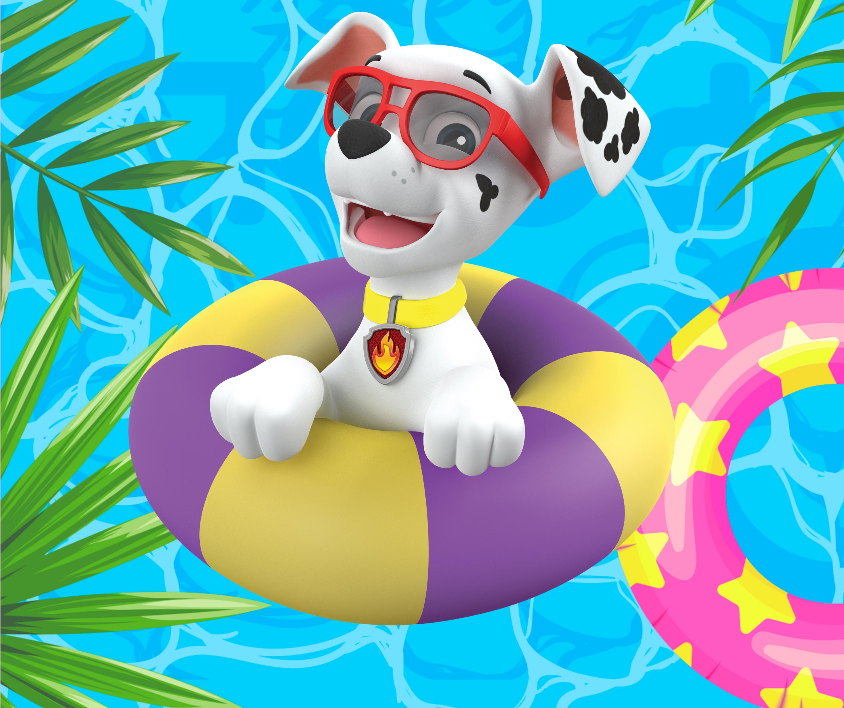 Piscina Hinchable De Paw Patrol De 100 Cm | Diseño Chase, Rubble, Skye Y Marshall Para Niños, Redonda Multicolor