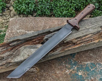 Wakizashi Katana Japanese Samurai Style Modern Machete Tanto Short Sword, Handmade Custom