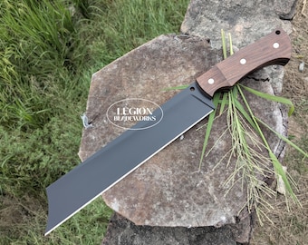 Viking Seax Nordic Machete Knife, Handmade Short Sword
