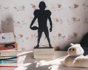 ユニークな抽象的な置物 - サッカーギフト本棚ホームデスク装飾 - Etsy