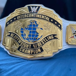 Intercontinental Championship Replica Belt 4MM Brass | Adult Size Wrestling Title | Handmade Leather Strap