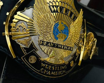 CNC HD Winged Eagle Replica Belt | Extra Flocky Wings | Hand Textured Wrestling Title