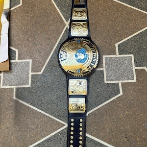 New Big Eagle Championship Replica Attitude Title Belt Adult size zinc 4mm gold