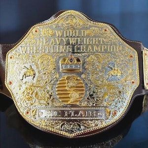 BIG GOLD World Heavyweight Championship Replica Tittle Belt Adult 6MM DieCasting