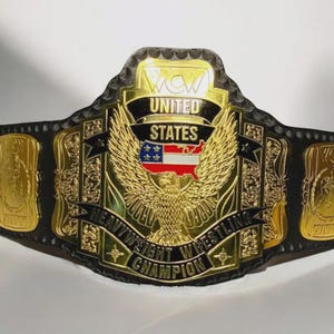 UNITED STATES Championship Heavy Weight Title Replica Belt 2mm Brass Adult Size